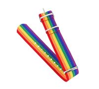 BESPORTBLE Bracelet Arc-en-ciel Tissé Main Coloré pour Femme, Accessoire Mode Multicolore, Bijou Léger Solide, Présent Anniversaire et Usage Quotidien, Taille Unique