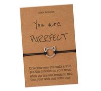 BESPORTBLE Bracelet Chat Alliage Réglable Bracelet Corde Tissée Amitié Pour Femmes Cadeau Inspirant Pour Couple Et Compagnon Accessoire Élégant Jamais Démodé