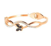 BESPORTBLE Bracelet Créatif pour Femme en Acier Design Creux et Élégant Accessoire de Mode 1 Pièce Bijoux en Acier Solide