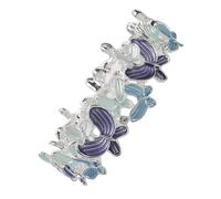 BESPORTBLE Bracelet Élastique Dégradé Bleu Argenté Bijou Extensible pour Femme Accessoire Mode Léger et Ajustable Bracelet D’Amitié Élégant pour Occasions Spéciales