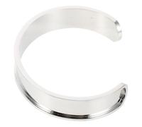 BESPORTBLE Bracelet Jonc Ouvert en Acier Inoxydable Manchette Ajustable pour Création DIY Accessoire Ethnique Unisexe 1 Pièce Fournitures pour Bijoux Personnalisés