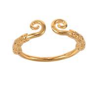 BESPORTBLE Bracelet Jonc Ouvert Vintage Pour Femme Bague Manchette Dorée Réglable Et Confortable Avec Gravure Détaillée Accessoire Polyvalent