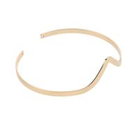BESPORTBLE Bracelet Manchette Femme de V Doré, Bijou de Bras en Fer Ajustable, Décoration Élégante pour Haut du Bras, Accessoire Mode pour Occasions Spéciales