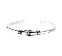 BESPORTBLE Bracelet Ouvert Réglable Argent Vieilli Bijou de Poignet Créatif Forme de Poignées Serrées Accessoire Vintage pour Femme