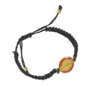 BESPORTBLE Bracelet Saint Benoît Réglable pour Femmes Hommes et Adolescents Religieux Catholique Tissé Main Protection Spirituelle Accessoire et