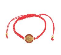 BESPORTBLE Bracelet Saint Benoît Tressé Ajustable Médaille Religieuse Catholique Unisexe Fabrication Style pour Hommes et Femmes
