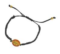 BESPORTBLE Bracelet Tressé Ajustable Saint Benoît pour Femmes Religieux Décoration pour Fête des Pères et Occasions Spéciales