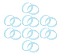 BESPORTBLE Bracelets Phosphorescents en Silicone Bleu Clair Lot de 40 Bracelets Élastiques Unisexes Taille Adulte Résistants à L’Eau L’Usure pour Événements Sportifs et Fêtes Nocturnes