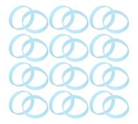 BESPORTBLE Bracelets Phosphorescents en Silicone pour Sport Couleur Bleu Ciel Lot de 40 Pièces Résistants à L'Eau Confortables et Visibles la Nuit pour Activités Extérieures et