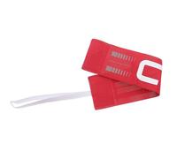 BESPORTBLE Brassard de Capitaine de Football Élastique et Ajustable Taille Unique Couleur Rouge avec Lettre C Visible pour Adultes et Juniors pour Matchs et Entraînements Sportifs