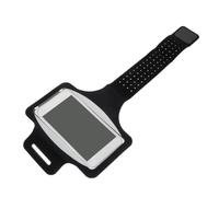 BESPORTBLE Brassard de Course Nylon Super Fin Respirant pour Téléphone Support de Téléphone Portable Déverrouillage par Empreinte Noir pour Sport et Randonnée