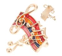 BESPORTBLE Broche Arc-ciel avec Note de Musique Épingle pour Châle et Vêtements Décoration pour Chapeau et Foulard