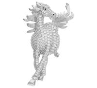 BESPORTBLE Broche cheval strass : épinglette animal du pour femme et homme - épingle animal scintillante pour vêtements, châles et occasions festives
