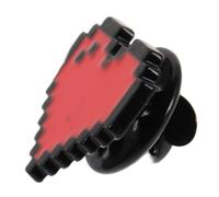 BESPORTBLE Broche Cœur Pixel Rouge Accessoire De Mode Féminin Pour Saint-valentin Épinglette Pour Vêtements Sacs Et Chapeaux Pour Toutes Occasions Spéciales