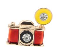 BESPORTBLE Broche en Émail Appareil Photo Vintage Badge Photographe Épingle Amusante en Alliage Décoration pour Veste Paquet Écharpe Présent pour Amateur Photo