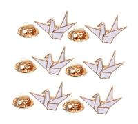 BESPORTBLE Broche Origami 6 Pièces Métal Couleur Multicolore Épingle Amusante et Cool Femme Accessoires Mode pour Vêtements Paquet Usage Quotidien Design Dessin Animé