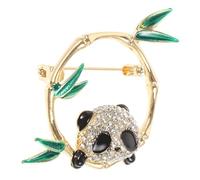 BESPORTBLE Broche Panda Revers Badge Vêtements Dessin Animé Petit Charme Épingle Mignon Broche Initiale Accessoires Clé Faire La Fête Plaqué Patte Broche Broche Broche Alliage De Zinc