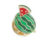 BESPORTBLE Broche Pastèque Émaillée Pin Broche Forme De Fruit Bijou Mignon Pour Vêtements Sacs à Dos Vestes Chapeaux