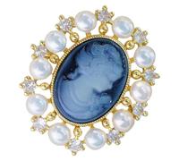 BESPORTBLE Broche Portrait De Dame Vintage Bijoux Victoriens Élégants Épingle Pour Vêtements Et Chapeaux