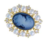 BESPORTBLE Broche Portrait De Dame Vintage Épingles Pour Femmes Broche Élégante Avec Perles
