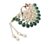 BESPORTBLE Broche Vintage Épingles Pour Robes Femme Officiel Bijoux Ancien Couleur Banquet Mesdames Mariage Broches Accessoires Faire La Fête Paon Perles D'imitation