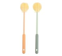 BESPORTBLE Brosse à Biberon Lot de 2 Long Manche pour Bébé en Silicone Tpe, Nettoyage Complet et Protection Rayures Maison Nursery