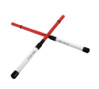 BESPORTBLE Brosse à Tambour Accessoires D'instruments Brosses à Bâtons Métalliques Brosses à Percussion Brosse En Nylon Pinceaux Pour Les Tambours De Jazz Baguettes De Jazz Rouge