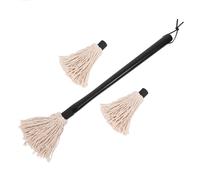 BESPORTBLE Brosse Bbq avec Manche Bois et Têtes de Rechange Balai à Badigeonner pour Sauce Barbecue Gril Rôtissage et Cuisson Accessoire de Barbecue et Polyvalent