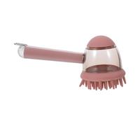 BESPORTBLE Brosse de massage pour le bain et le toilettage des animaux avec distributeur de savon et de shampoing - Poils en silicone souple pour chiens et chats à poils longs et courts - Convient