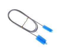 BESPORTBLE Brosse en Nylon Liquide Jointoyer Double Tuyau D'arrosage Trou Pompe Tuyau De Printemps Nettoyeur Bouteilles Friteuse Serpent Brosse Cure-Pipe Débloqueur Bol Blue Acier Inoxydable