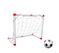 BESPORTBLE But De Football Gonflable pour Garçon Fille avec Filet Et Pompe à Air Portable pour Jeu Intérieur Et Extérieur