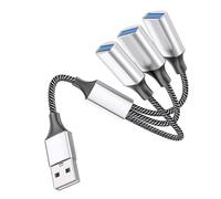 BESPORTBLE Câble Répartiteur USB Mâle à Femelles Extension Multiple pour Connexion Rapide et Fiable Concentrateur USB Portable Compatible PC et Ordinateurs Portables Chargeur pour Appareils