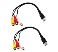 BESPORTBLE Câble USB vers connecteurs audio-vidéo femelles Câble audio vidéo flexible PVC écologique pour réparation TV connecteur multi-USB compatible équipements multimédias