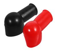 BESPORTBLE Cache-Bornes de Batterie Automobile 2 Pièces Protection Isolante Positive et Négative Matériel Souple Compatible Bornes Standard Accessoire Protection Bornes Batterie pour