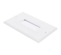 BESPORTBLE Cache-Câble Mural à Brosse Blanc en ABS Plaque Passe-Câbles Simple Port pour Gestion Câbles TV Enceintes Coaxiaux Insertion Murale sans Soudure Organisation Câbles Électrique