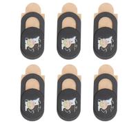 BESPORTBLE Cache-Objectif de Webcam Coulissant Ultra-Fin Noir Lot de 6 Housses de Protection Vie Privée pour Ordinateurs Portables Tablettes et PC Couverture Confidentialité Caméra