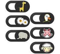 BESPORTBLE Cache-webcams Multifonctions en Abs pour Ordinateur Portable et Tablette, 6 Pièces, Protection Discrète sans Gêner L'utilisation Normale, Facile à Ranger