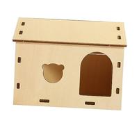 BESPORTBLE Cachette en Bois pour Hamster Cabane À Jouets pour Petits Animaux Autocollants Décoratifs