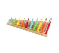 BESPORTBLE Cadre de calcul mathématique en Bois coloré pour garçons et Filles 29,5X13,1X7,9 CM Facile à Transporter et Ranger Jouet éducatif pour Anniversaire et Apprentissage