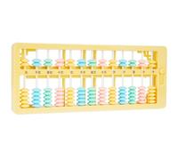 BESPORTBLE Cadre De Comptage en Plastique Jaune à 13 Colonnes 7 Perles pour Garçon Et Filles D'école Primaire Outil Mathématique Éducatif pour Élèves De 2e Année Apprentissage du Calcul Scolaire