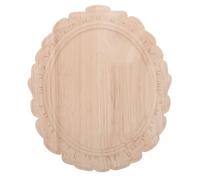 BESPORTBLE Cadre de Miroir Ovale Sculpté en Bois Massif Européen Cadre Décoratif en Relief Vintage Bordure Artisanale pour Décoration Murale Intérieure Style Classique Rustique pour