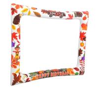 BESPORTBLE Cadre Photo Gonflable Thanksgiving en PVC 75X65 CM Accessoire Selfie Automne pour Fête des Récoltes Décoration Festive Non Toxique pour Photos de Groupe