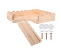 BESPORTBLE Cage en Massif pour Hamster Plateforme de Jeu Échelle Jouets pour Petits Animaux Fournitures pour Hamsters et Rongeurs 2 Modèles au Choix
