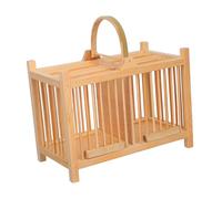 BESPORTBLE Cage pour Petits Animaux Bois avec Poignée Habitat Suspendu pour Grillons Sauterelles et Hamsters Portable et Facile à Nettoyer Transport Intérieur et Extérieur