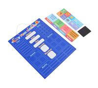 BESPORTBLE Calendrier Météo Magnétique Éducatif pour Cognitif Apprentissage Précoce des Jours Mois et Météo Tableau Effaçable à Accrocher pour Décoration et Éducation Familiale