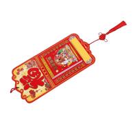 BESPORTBLE Calendrier Mural Chinois 2027 Année Chèvre, Art Traditionnel | Papier Multicolore, Almanach Jours Favorables et Fêtes, Lecture Claire, pour Maison, Salon, Portes