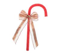 BESPORTBLE Canne de Costume avec Nœud Rouge pour Femmes Accessoire de Jeu de Rôle Festif pour Noël et Saint-Valentin Bâton de Marche Élégant pour Spectacles Garçon Fille