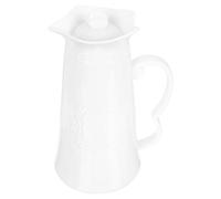 BESPORTBLE Carafe à Eau Froide en Céramique Européenne 1,2l Décor en Relief, Pichet de Refroidissement Résistant la Chaleur Froid, Réservoir D'eau pour Boissons et Thé, Usage Domestique