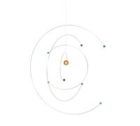 BESPORTBLE Carillon Éolien Moderne Mobile Suspendu Inspiré De L’univers Pour Amateurs De Sciences Décoration De Salle Scientifique Pour Projets Scientifiques Classe