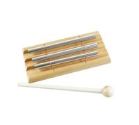 BESPORTBLE Carillon Trois Tons Bois pour Garçon Fille Instrument de Percussion Sûr et Stable Musical Relaxant pour Tout-petits pour Éveil et Méditation